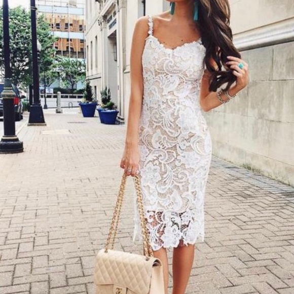 Goodnight Macaroon Dresses & Skirts - Goodnight Macaroon White Lace Dress